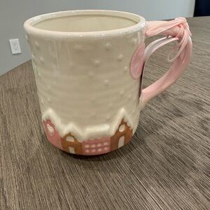 NEW Peppermint & Pine Pink Gingerbread Pastel Mug Christmas